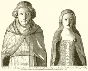 Richard II och hans första drottning, Anne av Böhmen av English School
