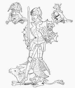 Richard Neville, ur "A Short History of the English People" av J. R. Green, publicerad 1893. av English School