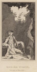 Richard Turpin, avrättad i York, 1739 av English School