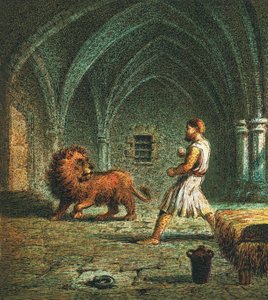 Richard den förste och ett lejon av English School