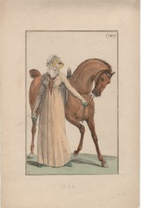 Ridklänning, c.1806 av English School
