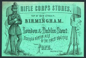 Rifle Corps Stores, handelskort för innehavaren, Pope av English School