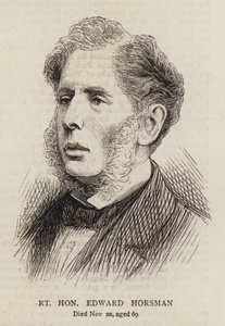 Höger ärade Edward Horsman (gravyr) av English School