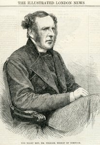 Höger pastor Dr Pelham, biskop av Norwich från The Illustrated London News 14 oktober 1865 av English School