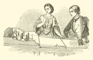 Ringolette, eller Parlour Quoits (gravyr) av English School