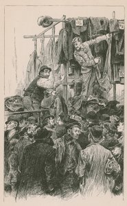Rivalerande återförsäljare i Petticoat Lane av English School