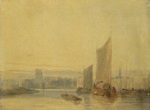 River Scene, Rouen av English School