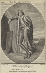 Robert Bensley som Harold i The Battle of Hastings av English School