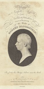 Robert Bloomfield, poet, porträtt (gravyr) av English School