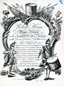 Robert Horne, trummakare (gravyr) av English School