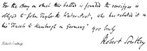 Robert Southey av English School
