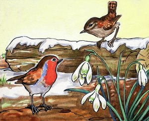 Robin Redbreast och Jenny Wren av English School
