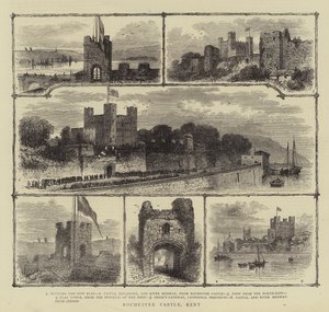 Rochester Castle, Kent (gravyr) av English School