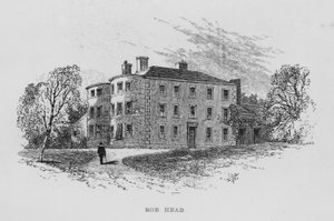 Löjromshuvud (gravyr) av English School