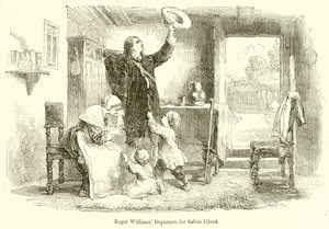 Roger Williams avresa till Salem Island av English School