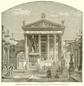 Romersk struktur.--Pallas tempel, restaurerad av English School