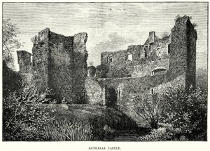Rothesay Castle (gravyr) av English School