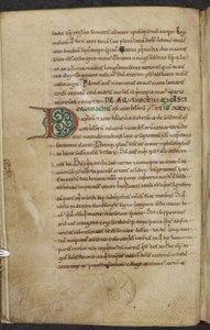 Royal 13. A.XI, f.59vInitial D.De temporum ratione.Bede the VenerableMiscellany of computus and astronomi.11th century-12th century av English School