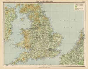 Royal Atlas, c 1900: Land Surface Features (lito i färg) av English School