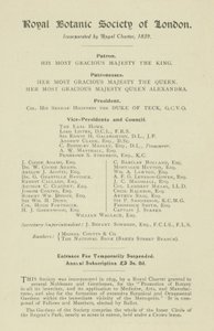 Royal Botanic Society of London