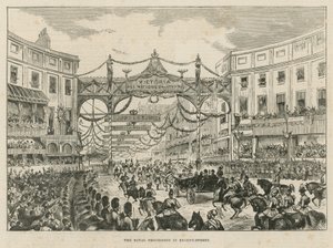 Kunglig procession i Regent Street av English School