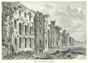 Ruinerna av Diocletianus bad (gravyr) av English School