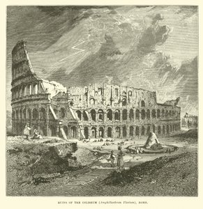 Ruinerna av Colosseum, Amphitheatrum Flavium, Rom av English School