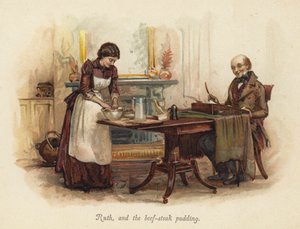 Ruth och biffpuddingen (chromolitho) av English School