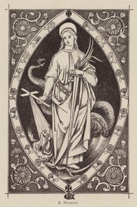 S Margaret (gravyr) av English School
