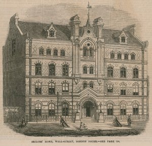 Sailors Home, Well Street, London Docks av English School
