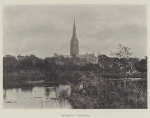 Salisbury Cathedral (gravyr) av English School