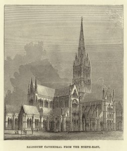 Salisbury Cathedral från nordost av English School