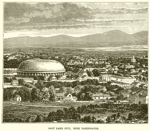 Salt Lake City, med tabernaklet av English School