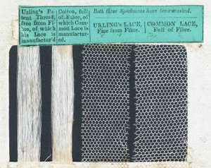 Prover av Urlings spets (textil) av English School