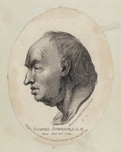 Samuel Johnson, engelsk författare och lexikograf (etsning) av English School