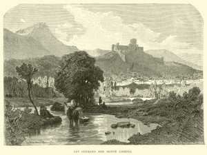 San Germano och Monte Cassino av English School