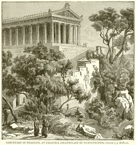 Sanctuary of Poseidon, i Calauria (Demosthenes dödsplats) av English School