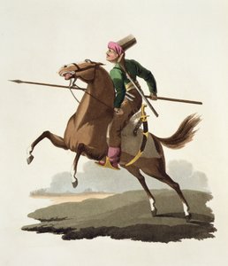 Saphir, från Costumes of the Various Nations, Volym VII, The Military Costume of Turkey, av Thomas MacLean, publicerad ca 1800-18 (handfärgad akvatint) av English School