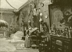 Sarah Bernhardt i sin studio av English School