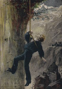 Sparad. Illustration från The Natural Bridge, eller One Niche the Highest, av Elihu Burritt (färg litho) av English School