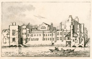 Savoy, London, som det är för närvarande, 1792 av English School