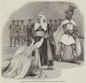 Scen från operan i "Otello" på Her Majesty