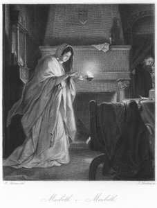 Scen från Macbeth av English School