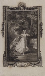 Scen från The History of Sir Charles Grandison, av Samuel Richardson av English School