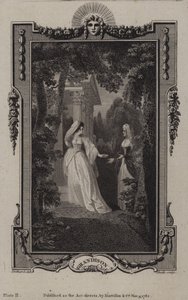 Scen från The History of Sir Charles Grandison, av Samuel Richardson av English School