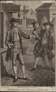 Scen från The Recruiting Officer av English School