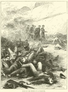 Scen i fängelset i La Roquette, 1871 av English School