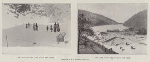 Scener i Naini Tal (litho) av English School