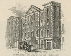 Schomberg House, Pall Mall, London, Thomas Gainsboroughs residens av English School