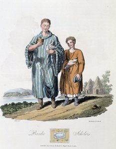 Skolpojke och hans herre - i "" kelter och goter, seder hos invånarna på de brittiska öarna i början av 600-talet och i de gotiska nationerna på västkusten av Östersjön", av S.R. Meyrick och Ch. Smed av English School